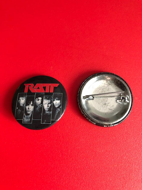Ratt - World Infestation Tour 1986 - Licensed Pinback Button from "Button-Up"