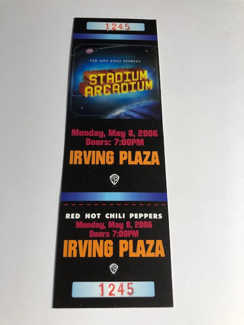 Red Hot Chili Peppers - Concert at Irving Plaza Concert 2006 - Concert Ticket