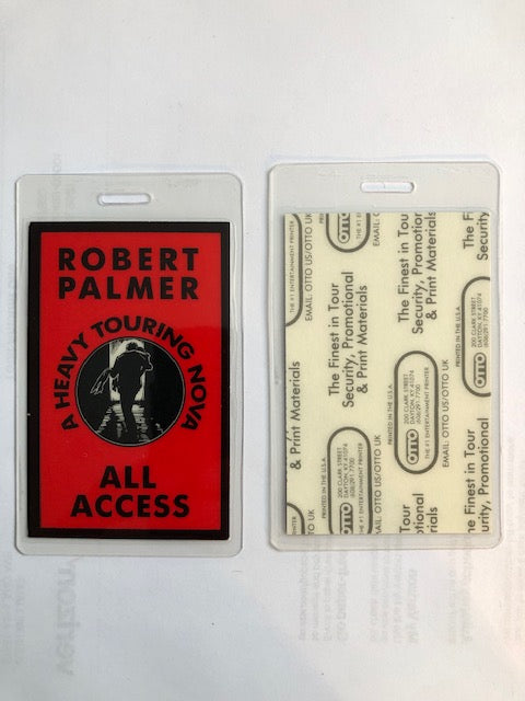 Robert Palmer - Heavy Touring Nova Tour 1988 - Backstage Pass