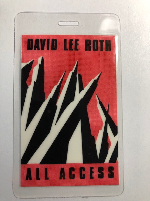 David Lee Roth - Skyscraper Tour 1988 - Backstage Pass