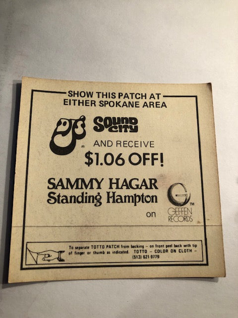 Sammy Hagar - Spokane Coliseum Radio Promo 1982 - Backstage Pass
