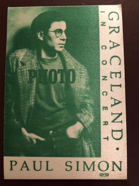Paul Simon - Graceland Tour 1987 - Backstage Pass