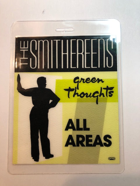 The Smithereens - Green Thoughts Tour 1988 - Backstage Pass