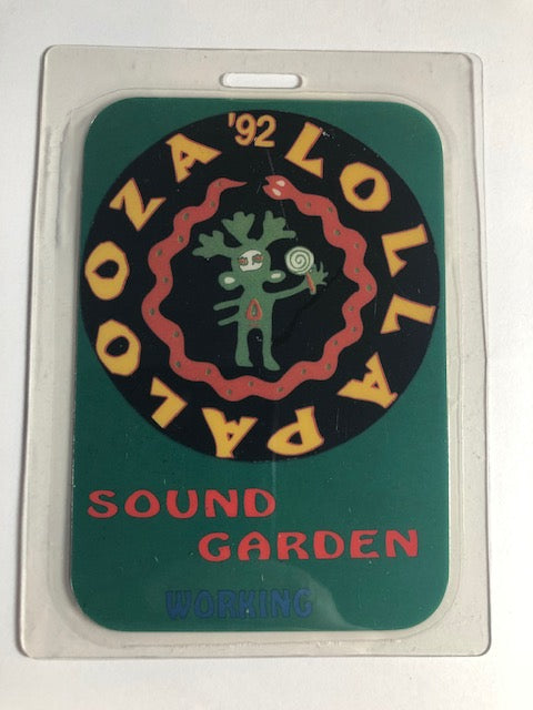 Special Event - Lollapalooza - Sound Garden w/ Chris Cornell 1992 - **Rare Backstage Pass