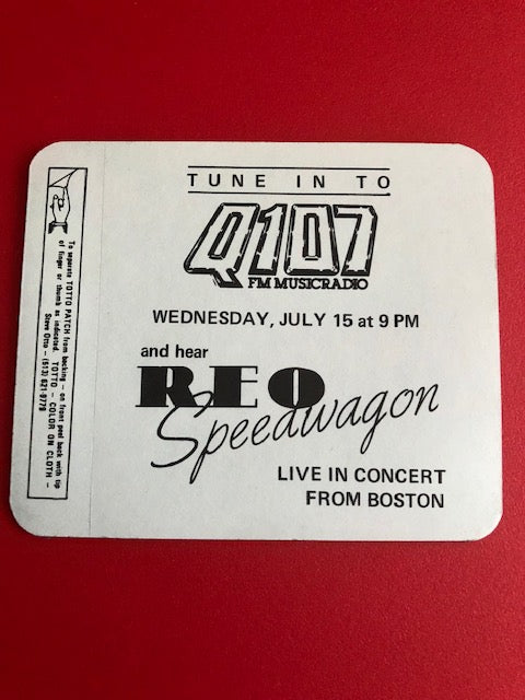 REO Speedwagon - Radio Promo at the Merriweather Post Pavilion 1981 - Backstage Pass