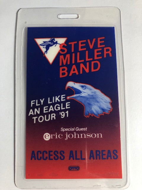 Steve Miller Band - Fly Like an Eagle Tour 1991 - Backstage Pass