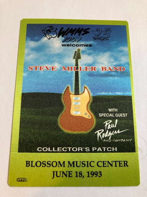 Steve Miller - Radio Backstage Pass - Wide River Tour - 1993