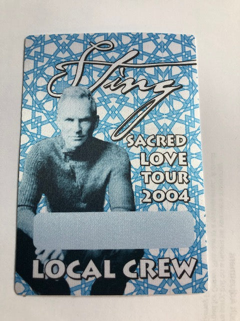 Sting - Sacred Love Tour 2004 - Backstage Pass