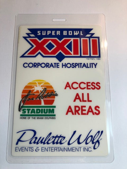 Special Event - Super Bowl XXII 1989- Billy Joel - All Access Backstage Pass