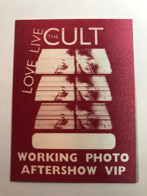 The Cult - Love Live Tour 2009 - VIP Backstage Pass