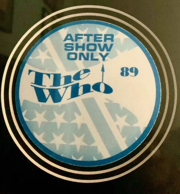 The Who - World Tour 1989 - Framed Backstage Pass with COA