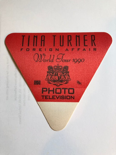 Tina Turner - Foreign Affair World Tour 1990 - Backstage Pass
