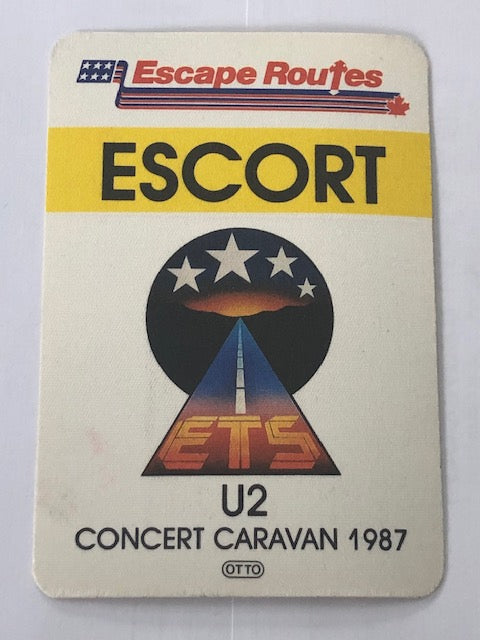 U2 - Concert Caravan Tour 1987 - Backstage Pass ** Rare