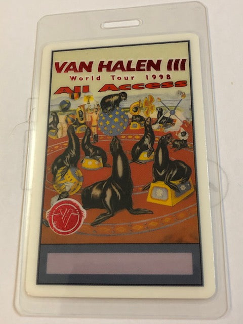 Van Halen - Backstage Pass - Van Halen III World Tour - 1998