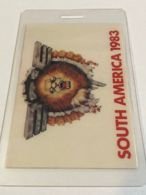 Van Halen - South America Tour 1983 - Very Rare Backstage Pass