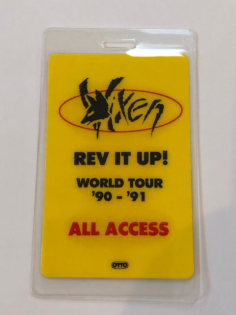 Vixen - Rev it Up! Tour 1990-91 - Backstage Pass