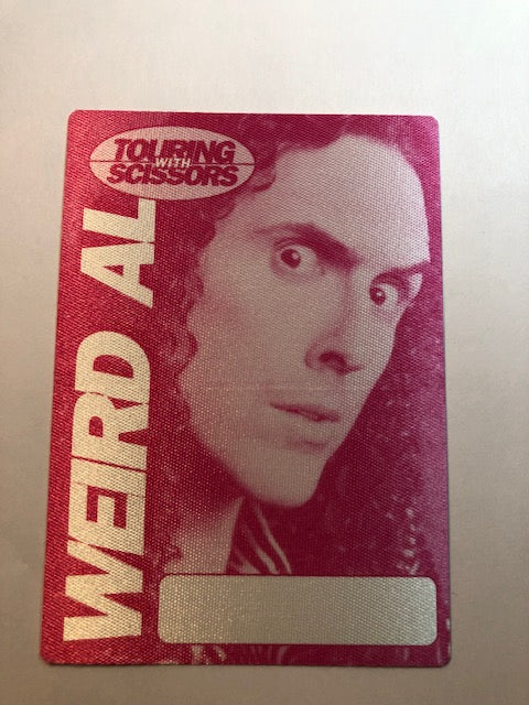 Weird Al - Touring with Scissors Tour 1999 - Backstage Pass