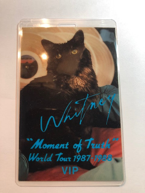 Whitney Houston - Moment of Truth Tour 1987-88 - VIP Backstage Pass