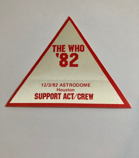 The Who - Tour 1982 - Backstage Pass