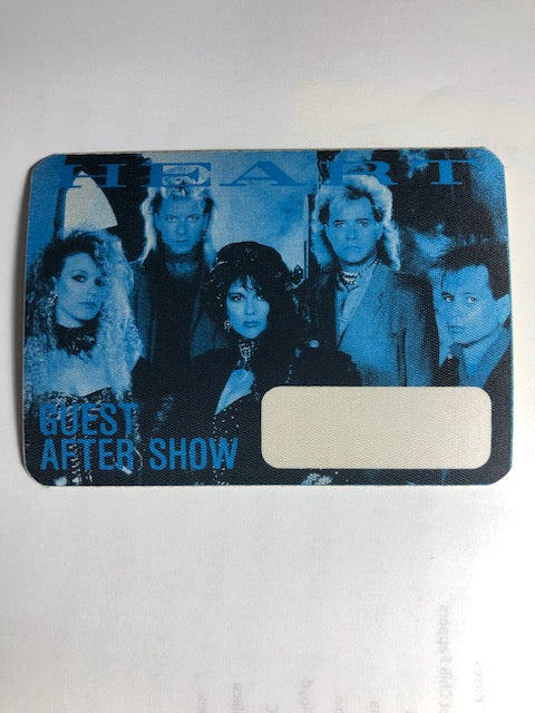 Heart - Heart Album Tour 1985 - Backstage Pass