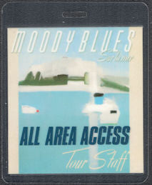 Moody Blues - Sur la mer Tour 1988 - Uncommon Polygram Numbered Backstage Pass